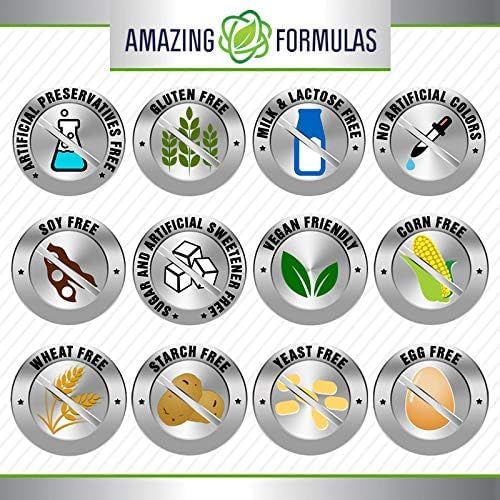 Amazing Nutrition Amazing Formulas ingredients list highlights turmeric and tart cherry content.