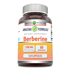 Amazing Nutrition Berberine 1000mg bottle showing high-dose daily option