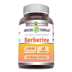 Amazing Nutrition Berberine bottle cap close-up highlighting potency for daily use.