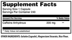 Amazing Nutrition caffeine capsules pack front showing USA-made quality and purity.