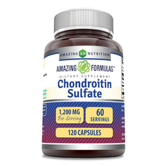 Amazing Nutrition chondroitin 1200mg bottle shown for daily joint support potential benefits