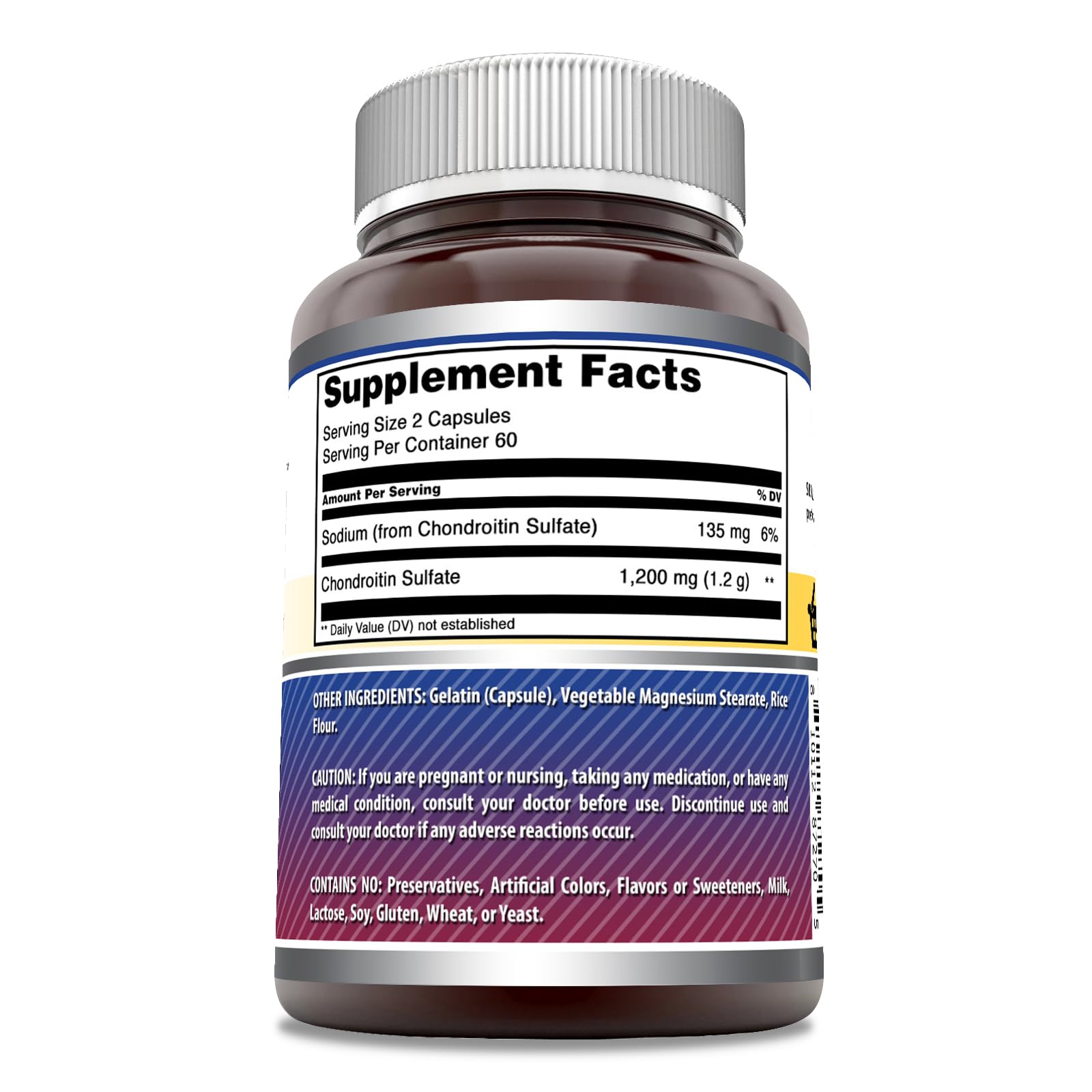Amazing Nutrition chondroitin 1200mg capsules ready to swallow for routine flexibility