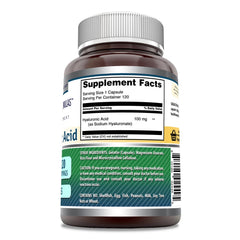 Amazing Nutrition Hyaluronic Acid capsules close-up, easy to swallow and gluten-free.