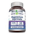 Amazing Formulas Magnesium Glycinate 120 mg – 120 Veggie Capsules | Non-GMO, Gluten-Free, Made in USA
