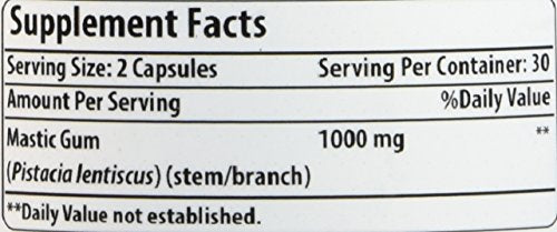 Amazing Nutrition Mastic Gum bottle supports daily oral health routines.