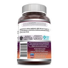 Amazing Nutrition MSM label highlights USA-made manufacturing quality and trust.