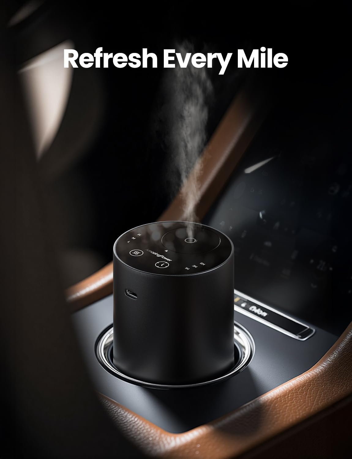 Amazing Flower diffuser battery life up to 48 hours for extended use.