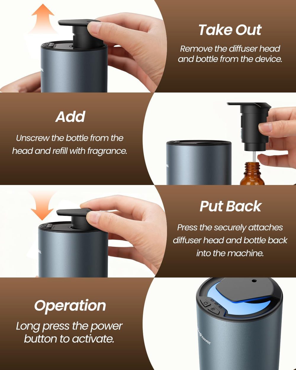 Amazing Flower oil bottle compatibility with standard bottles for easy refills.