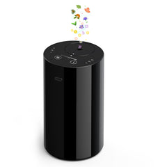 Amazing Flower waterless diffuser in sleek black body for home aroma