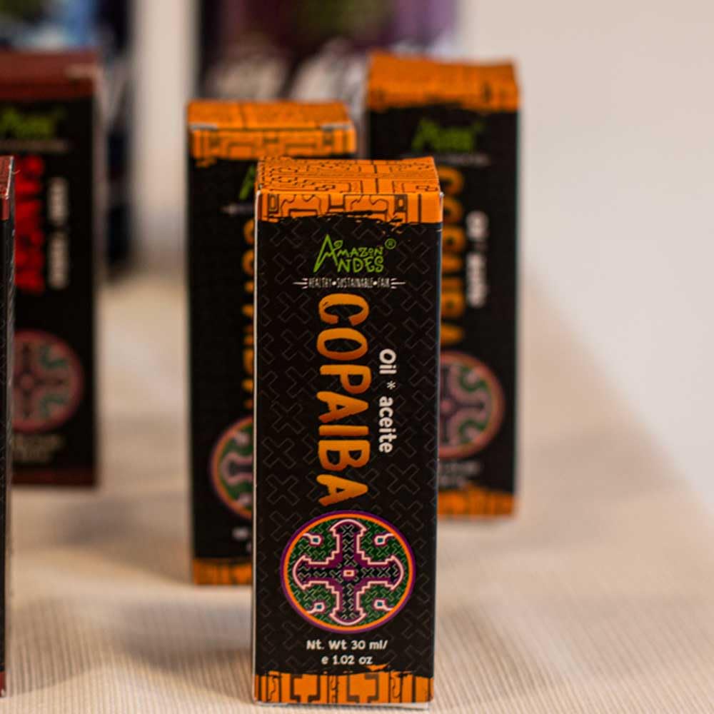 Copaiba Oil derived from wild-harvested copaifera officinalis resin.