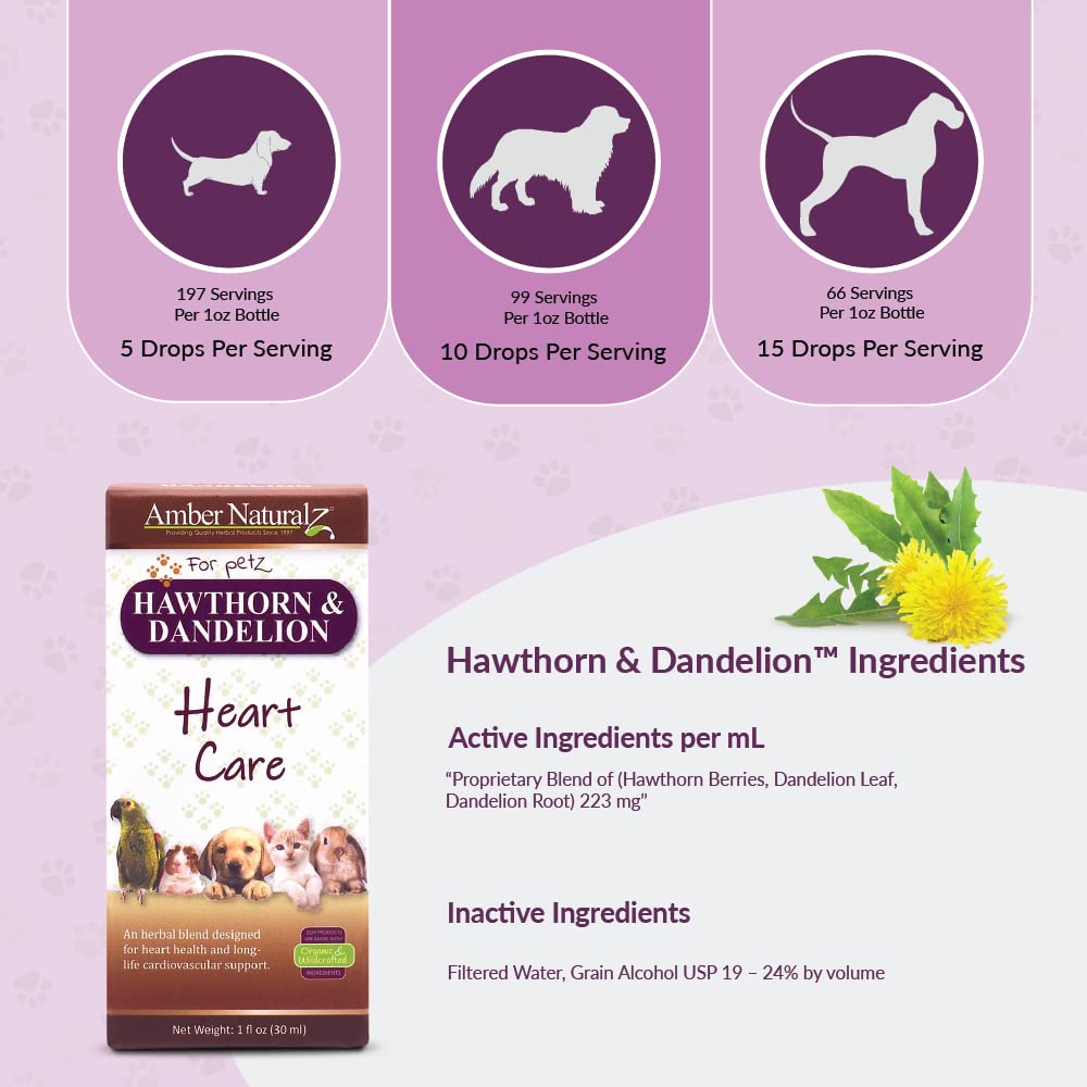 Amber NaturalZ herbal-blend ingredients emphasize natural cardiovascular support.