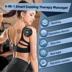 Ambfina cupping kit remote control for easy session adjustments.