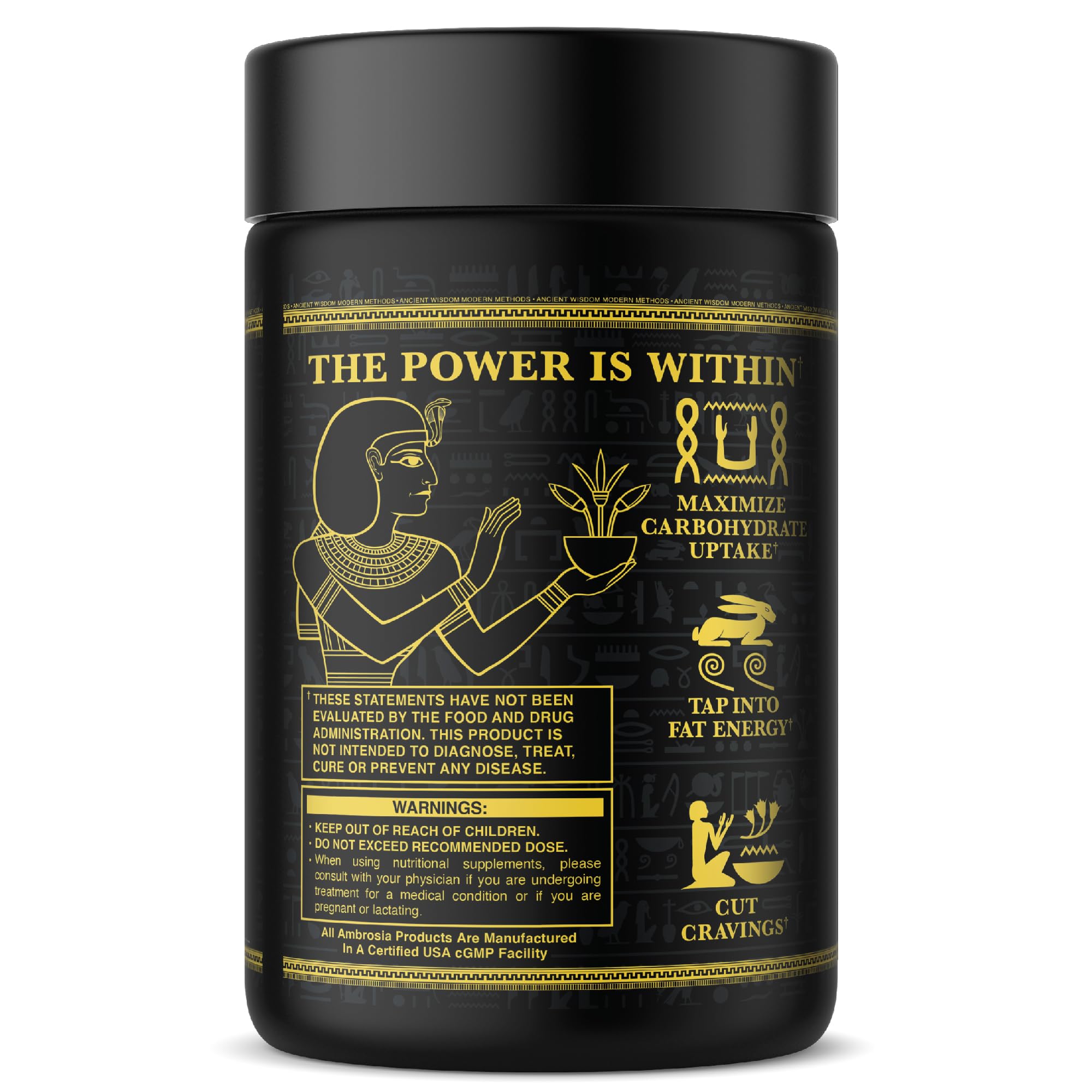 Ambrosia Alkemi NCT packaging with benefit icons for digestion.