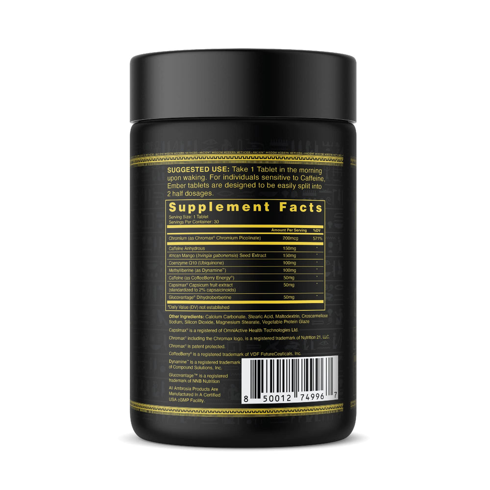 Morning routine scene with Ambrosia Ember energy boost.