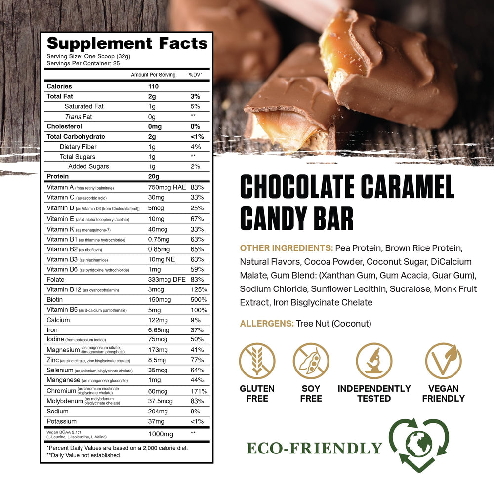 Ambrosia Planta label featuring BCAAs and no added sugar for clean fueling.