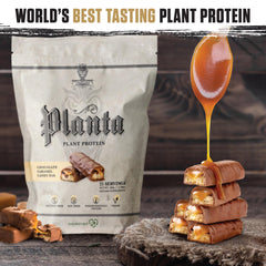 Creamy Ambrosia Planta shake in a glass with a dessert-like flavor.