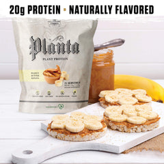 Ambrosia Planta label close-up highlighting no artificial flavors or colors.