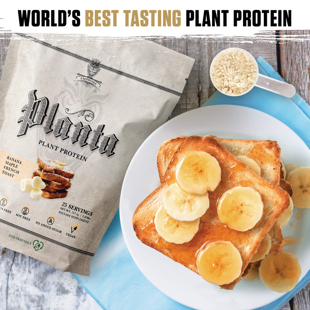 Ambrosia Planta protein powder scoop for smooth, daily protein