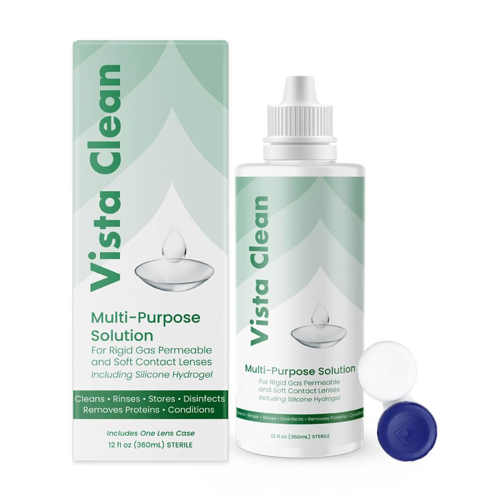Amcon Vista Clean shown with 3.4 oz bottle ready for home use.