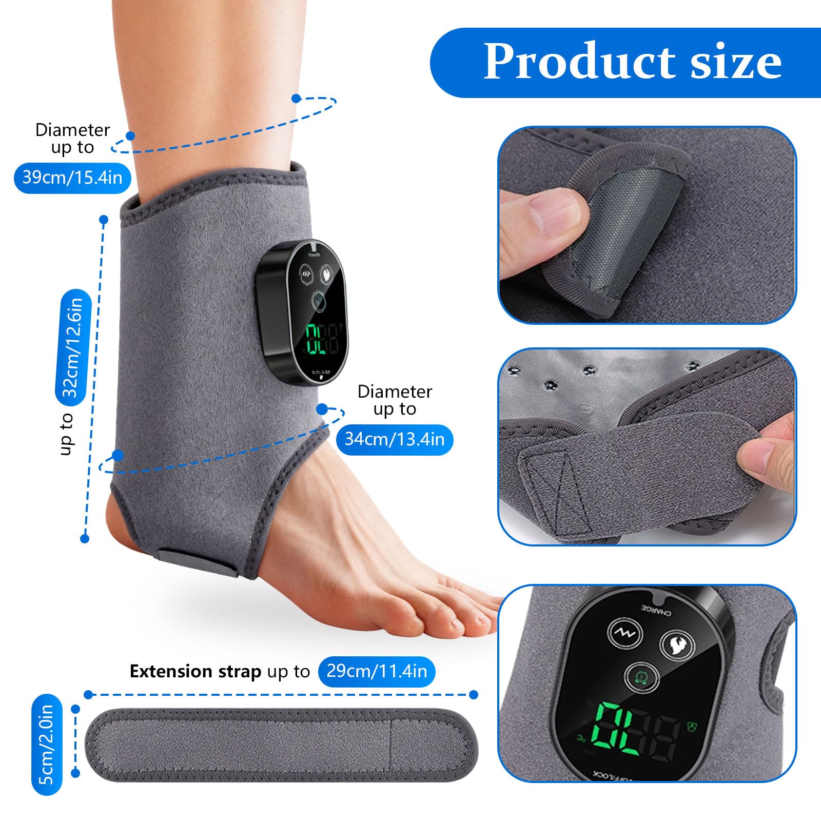 Ameilika 3-in-1 Foot Massager anti-tangle and lightweight for easy handling