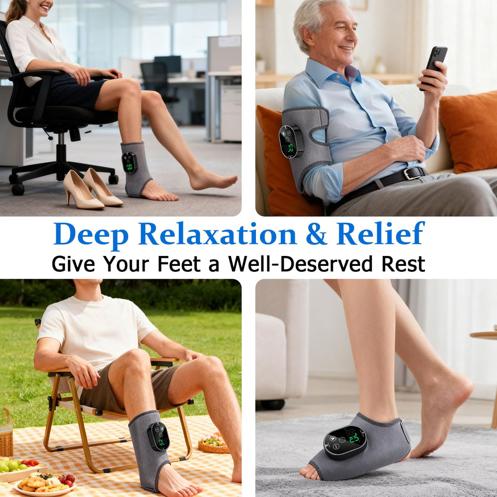 Ameilika 3-in-1 Foot Massager temperature control options for personalized comfort
