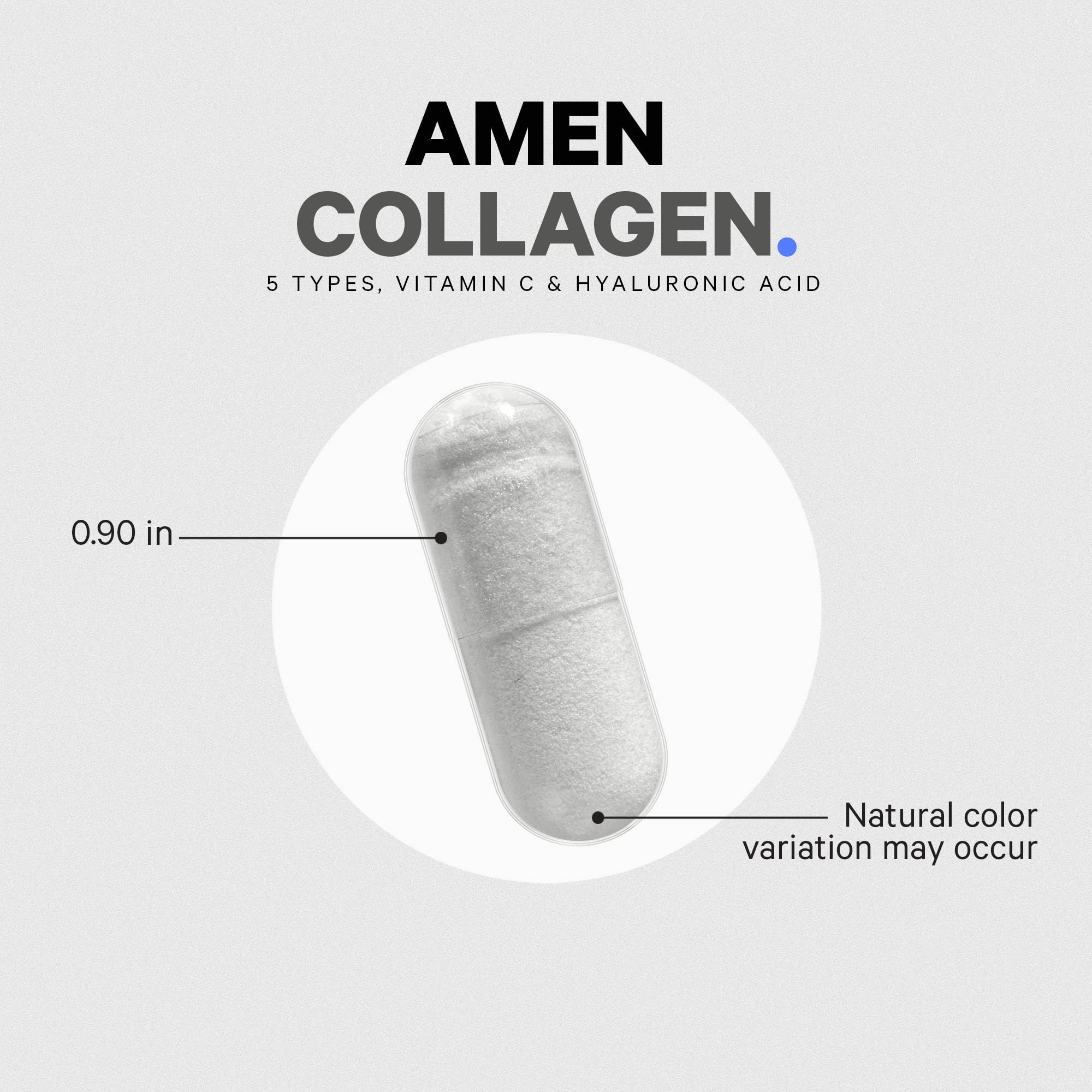 Amen capsules opened to mix into food, showing versatile usage idea.