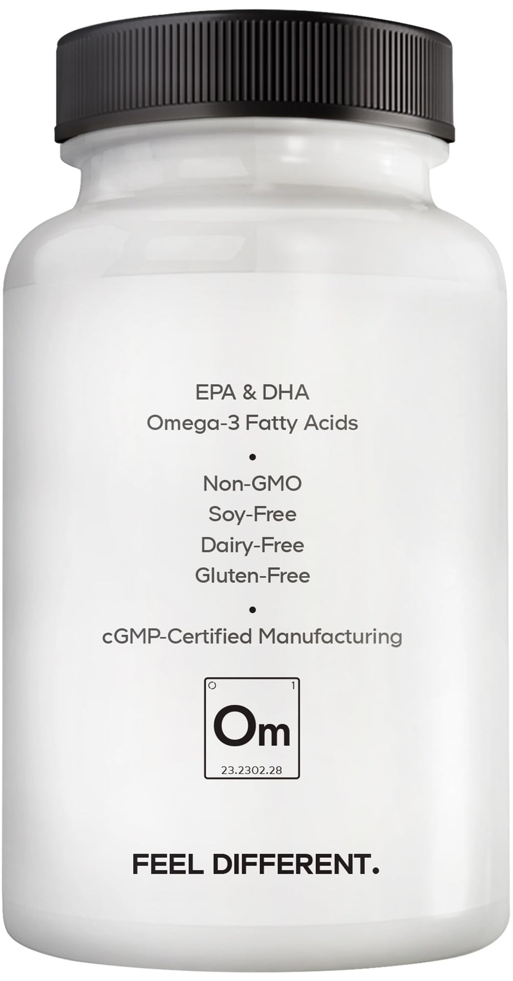 Amen Omega-3 bottle with fish oil imagery emphasizing ocean source