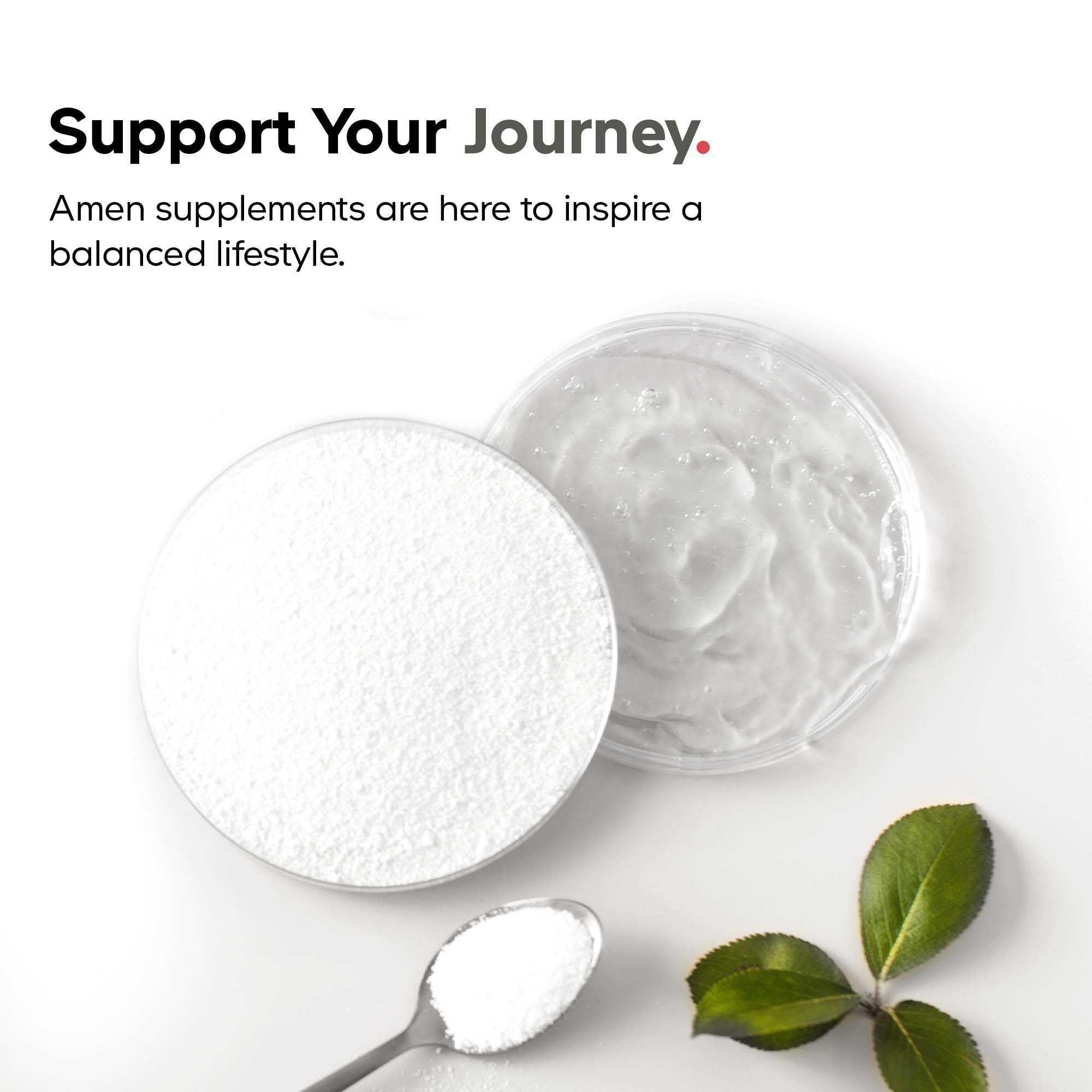 Amen Omega-3 supplement label details EPA and DHA for transparency and composition