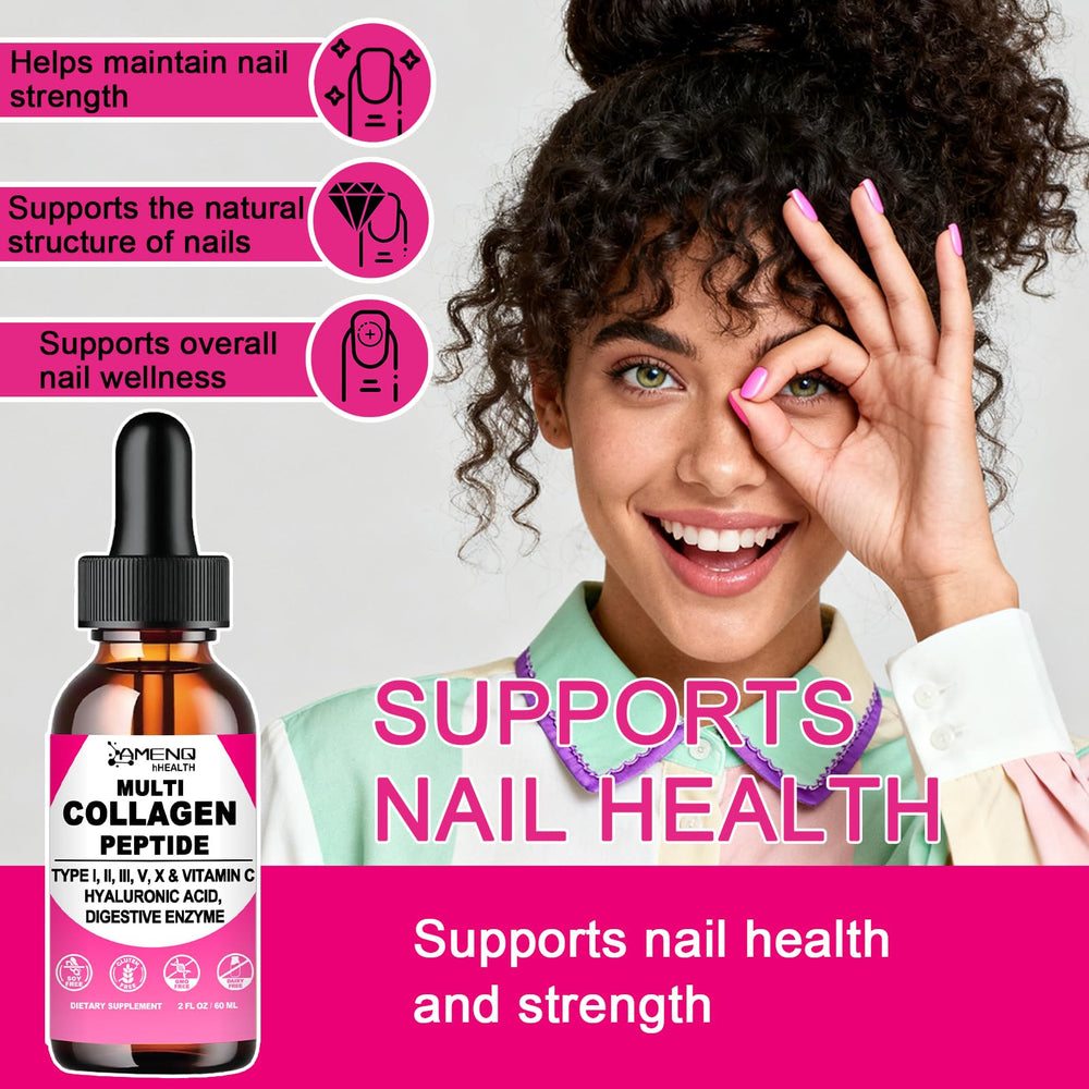 AMENQ hHEALTH Ingredientes: ácido hialurónico para mantener la hidratación de la piel.