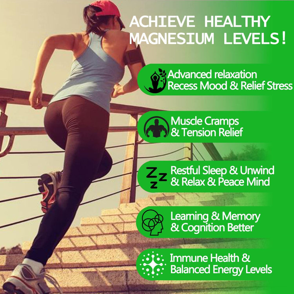 AMENQ hHEALTH diagrama de formas de magnesio: muestra cinco formas beneficiosas