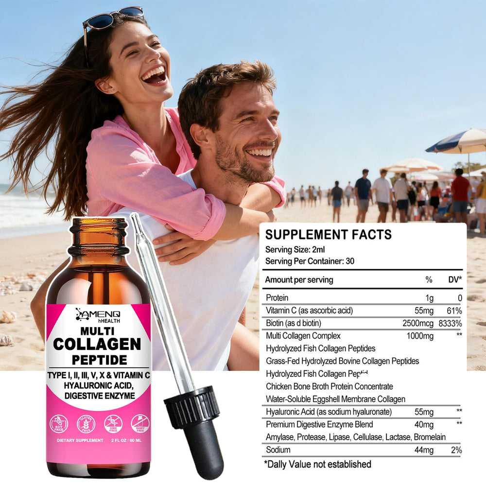 AMENQ hHEALTH Uso diario: mezclar en bebida para una rutina sencilla.