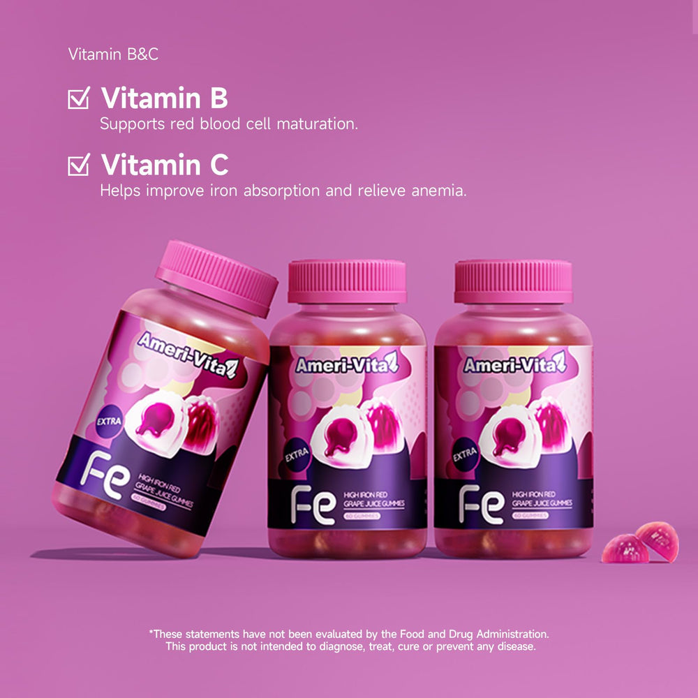 Ameri-Vita sugar-free gummies packaging emphasizing flavor and sugar-free profile