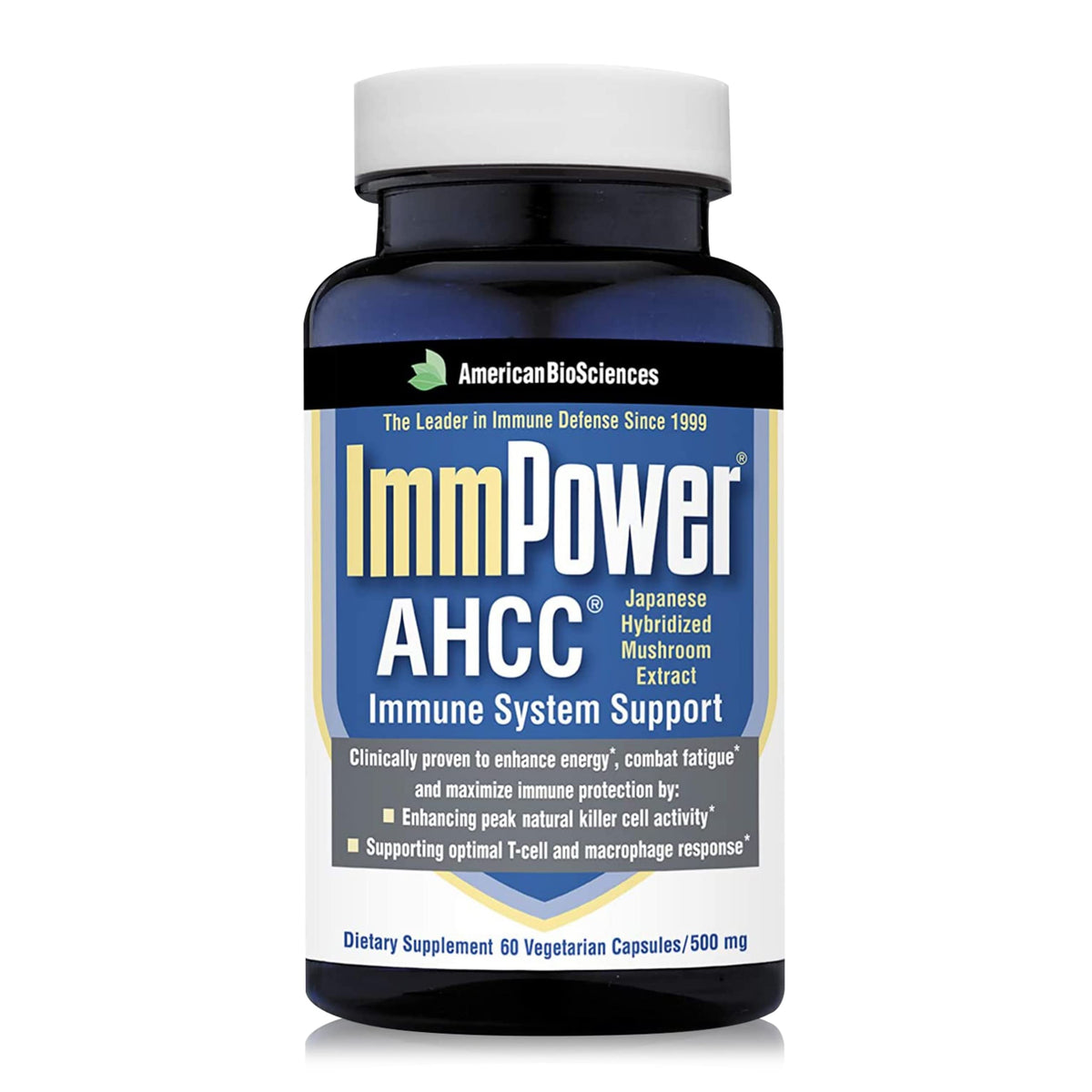 American BioSciences ImmPower bottle front for daily immune support.