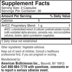 ImmPower capsules closeup shows a 500 mg immune support dose.