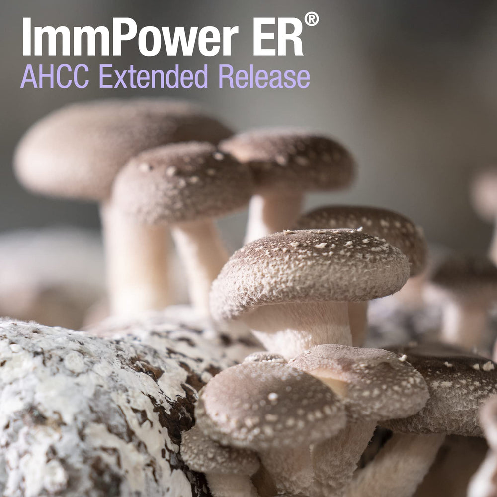 American BioSciences ImmPower ER AHCC vegetarian capsules suited for plant-based routines