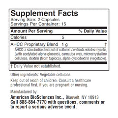 Close-up of ImmPower capsules highlighting 500 mg per capsule for dosing.