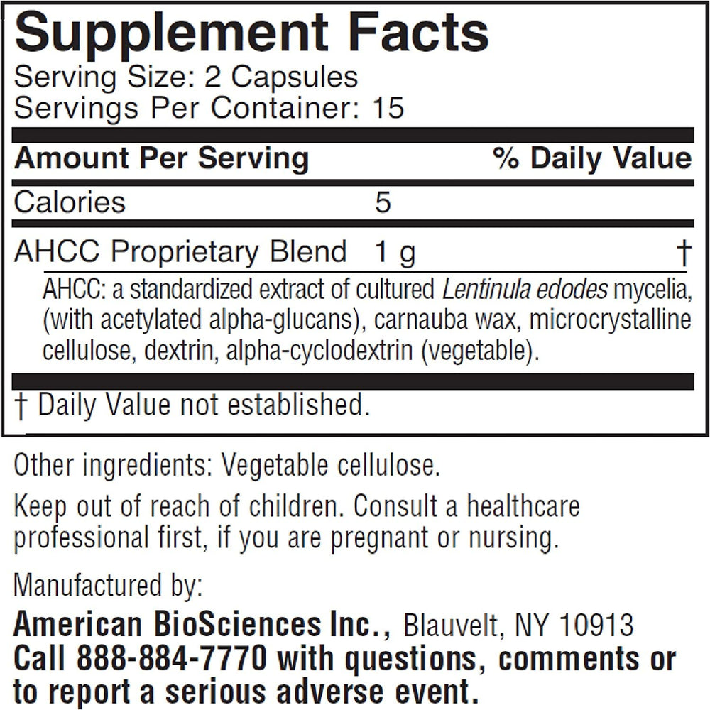 ImmPower AHCC ingredient: potent immune-enhancing extract.