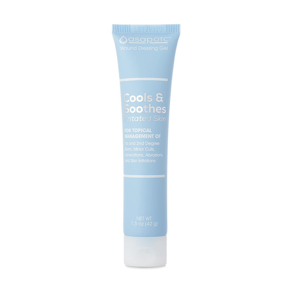 Gel ASAP OTC de American Biotech Labs para heridas, aplicación rápida y cuidado de la piel.