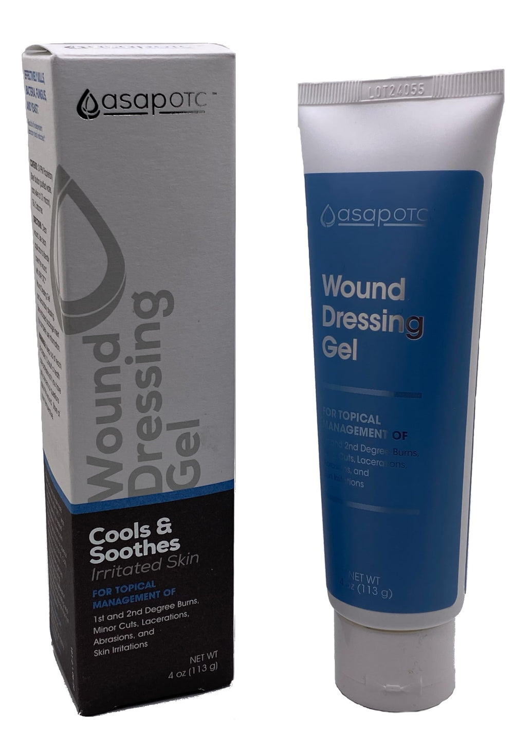 American Biotech Labs ASAP OTC wound gel jar with SilverSol 24 ppm.
