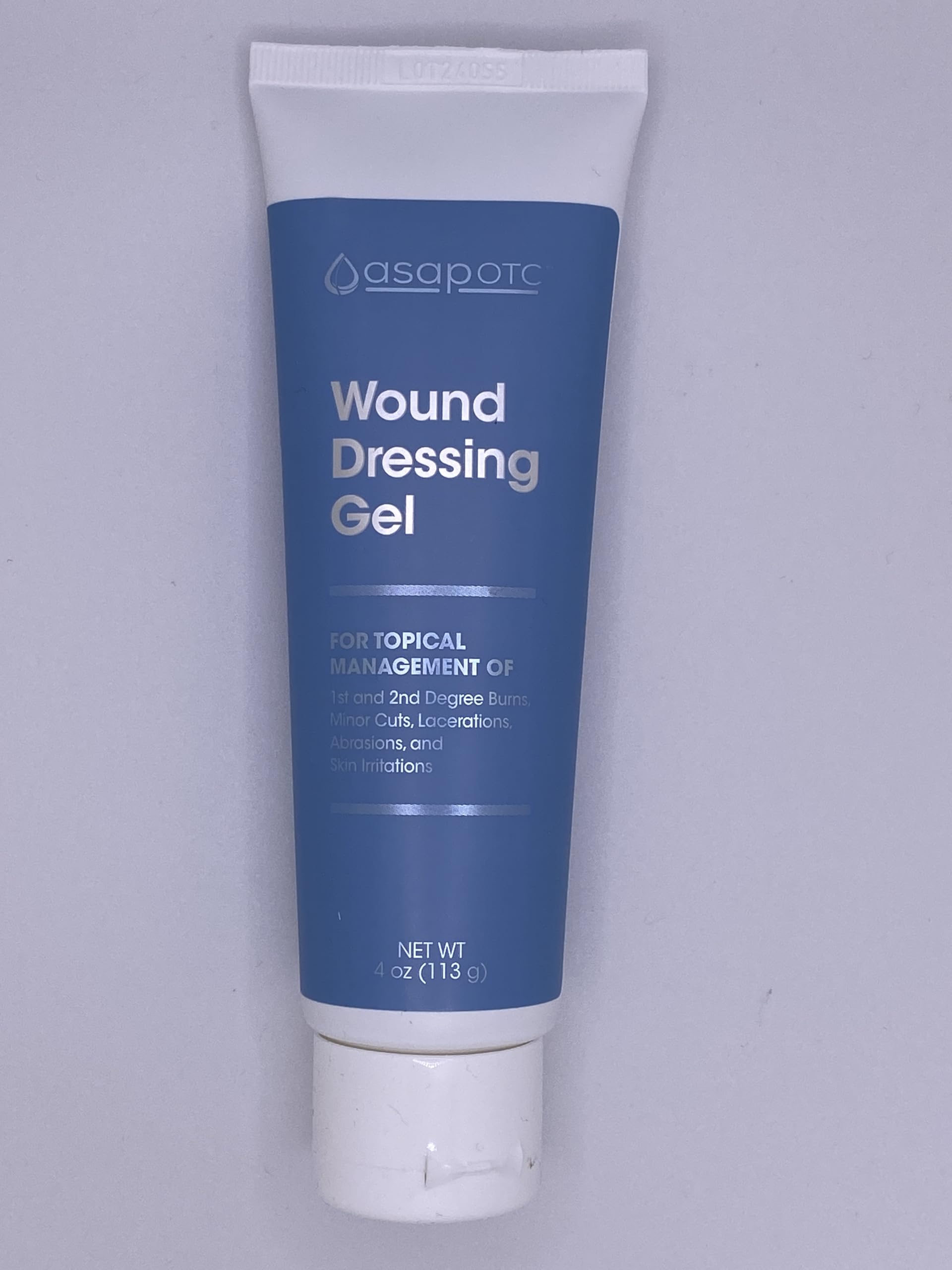 Close-up of hydrogel texture ready for gentle application.