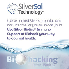 American Biotech Labs Silver Biotics bottle pour demonstrates easy administration.