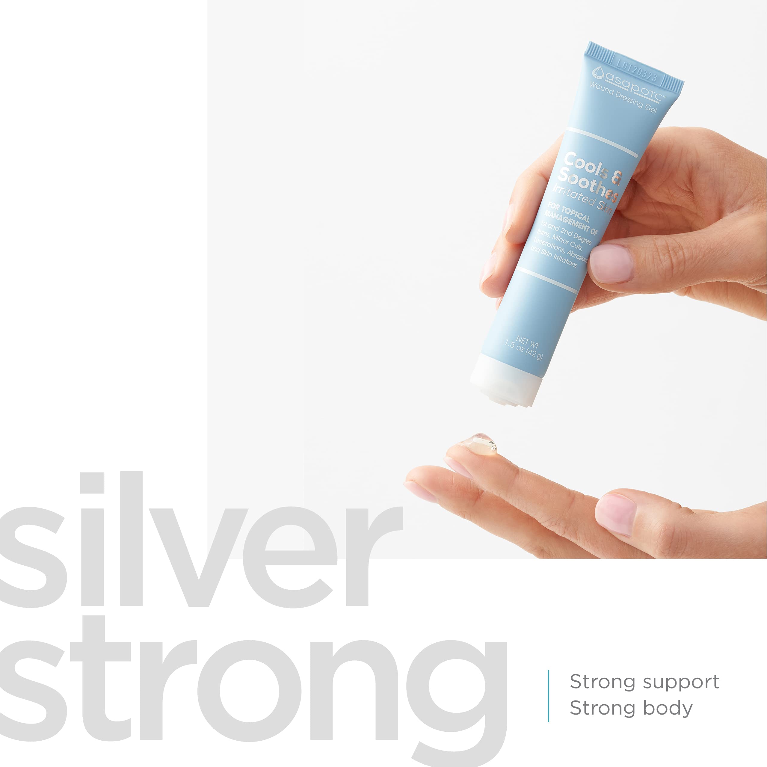 SilverSol 24 ppm presente en ASAP OTC, componente clave para el cuidado de la piel.