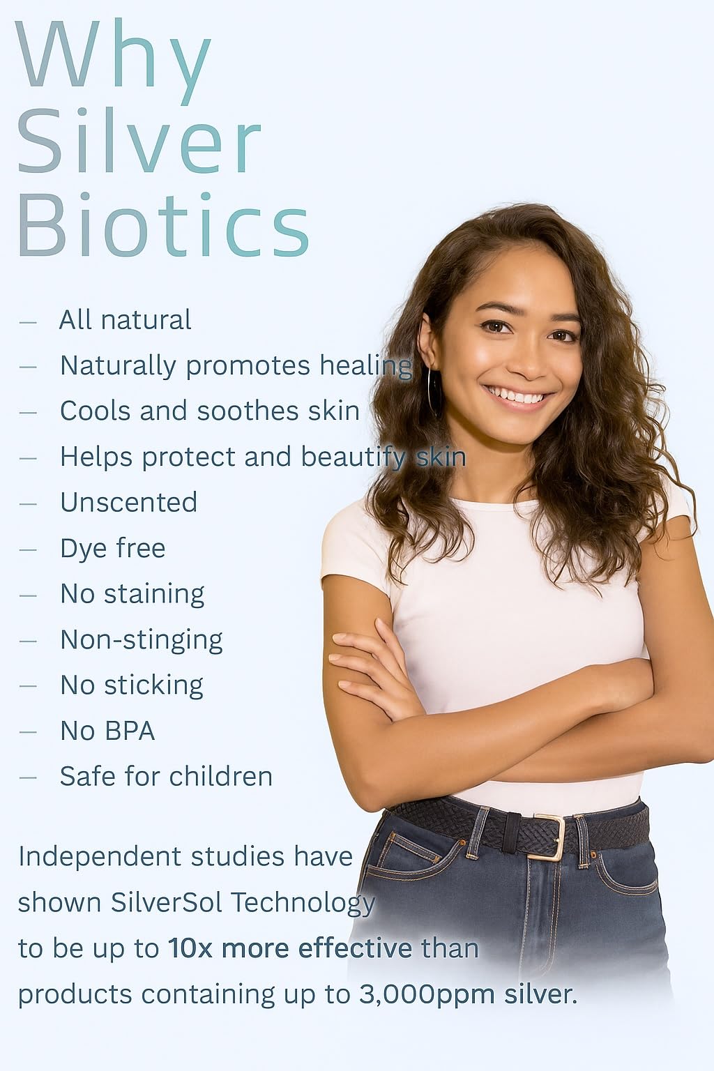 American Biotech Labs SilverBiotics shown in doctor-recommended contexts emphasizing trusted use.