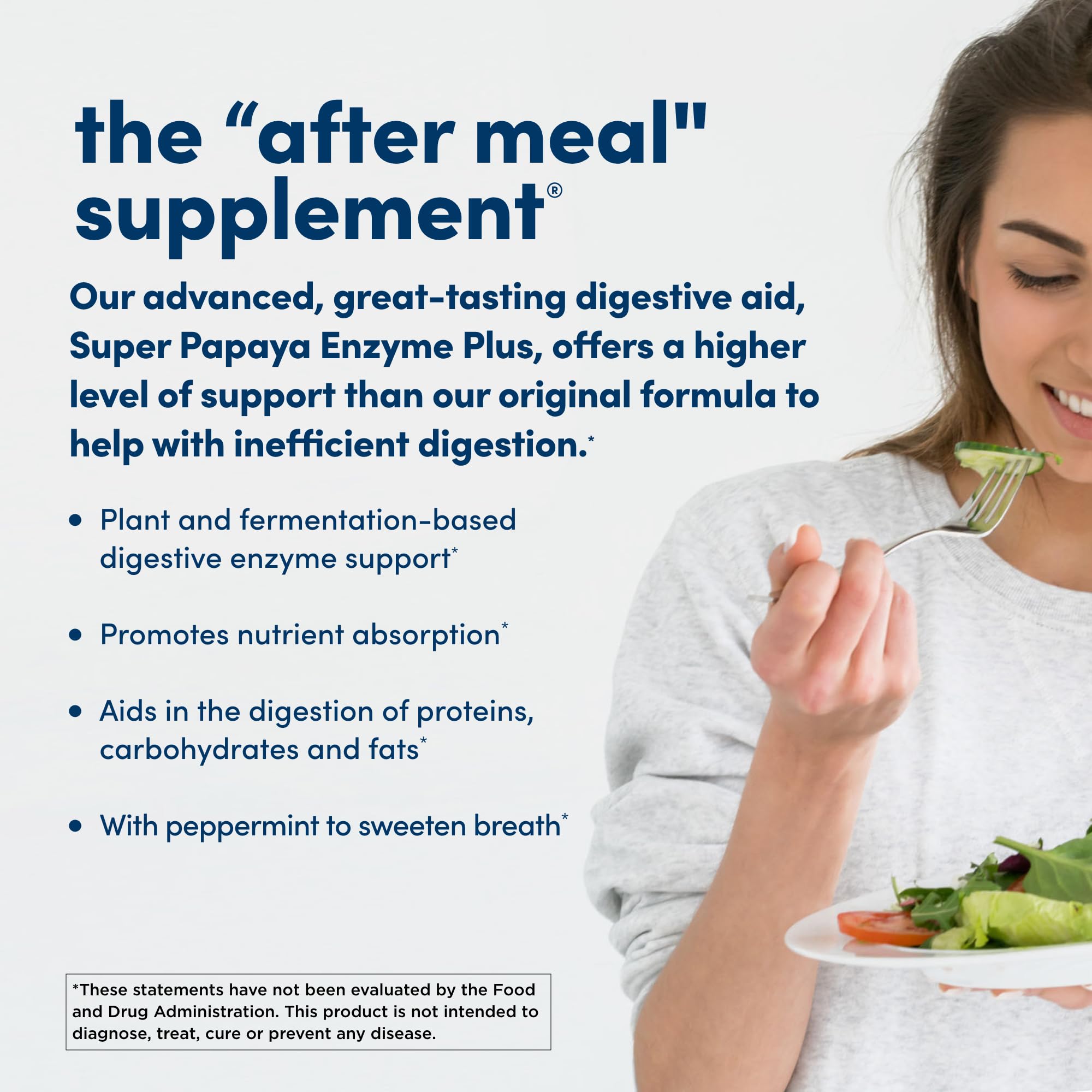 American Health Super Papaya Enzyme Plus label highlights papaya enzymes.