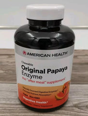 American Health Papaya Enzyme Original bottle shot for daily digestive support
