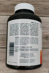 American Health Papaya Enzyme Original papaya fruit image highlighting natural ingredients and gluten-free formula