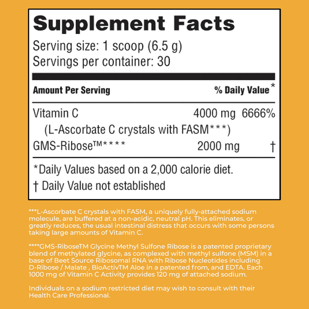 American Nutriceuticals Vitamin C Powder safe for kids and adults