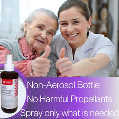 American Red Cross 3% spray in-hand for easy controlled application.