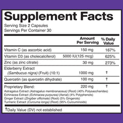 Capsules of American Standard Elderberry Extract for easy daily use.