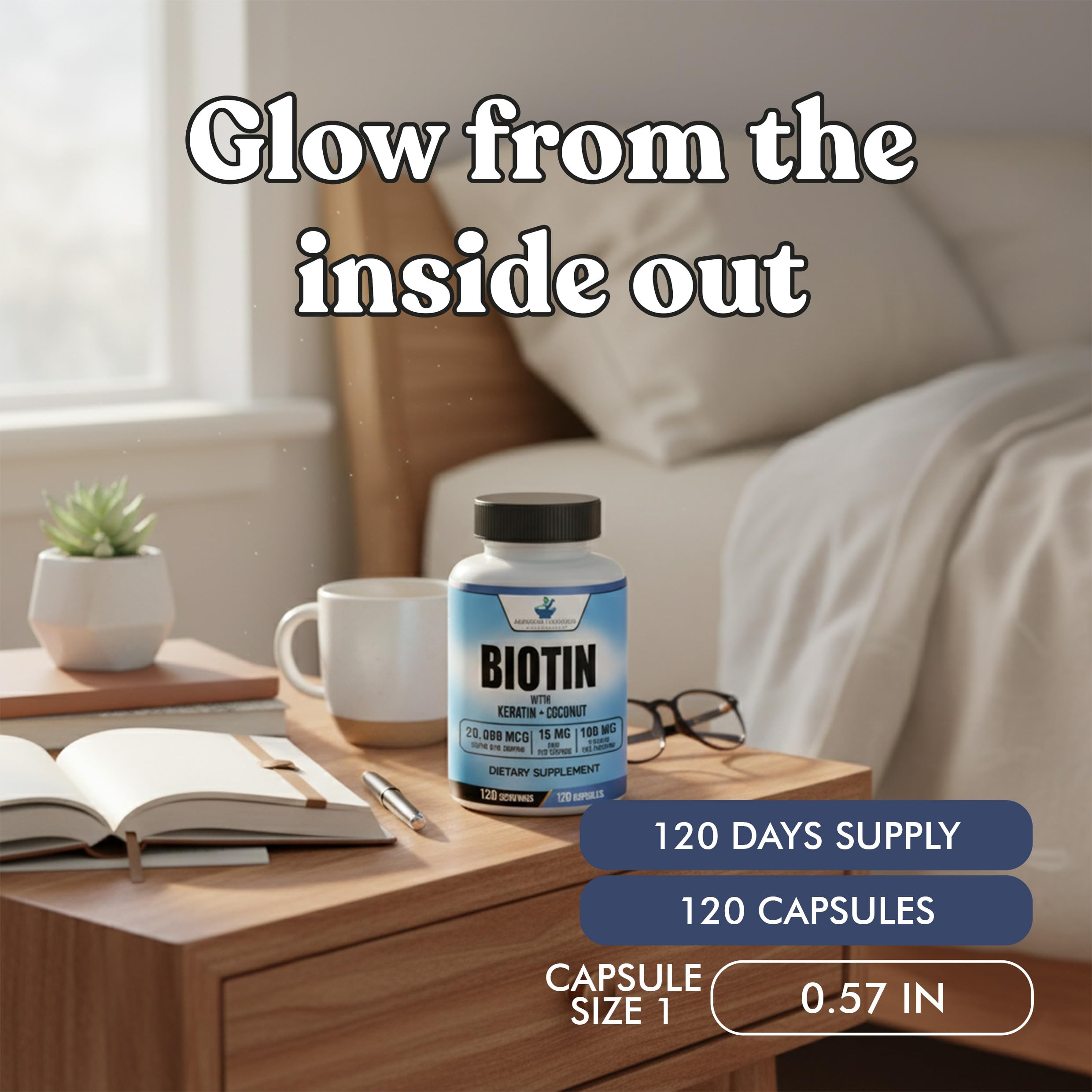 American Standard Biotin bottle with gluten-free symbol illustrates commitment to clean ingredients